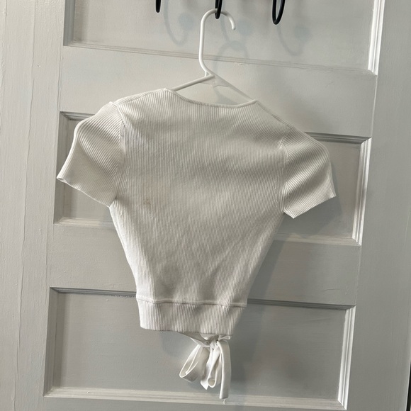 Aritzia Wilfred All Tied Up Sweater White Size XS - Picture 8 of 11